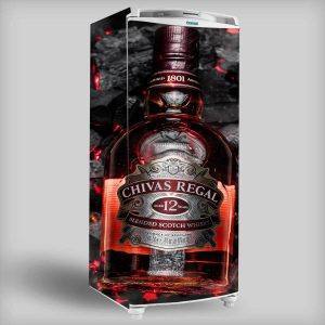 Envelopamento de Geladeira tema Chivas