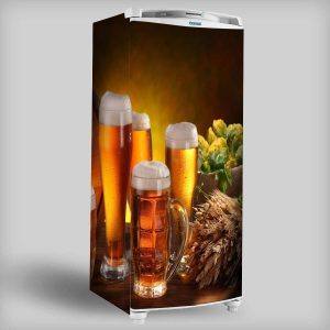 Envelopamento de Geladeira tema Cerveja mod1