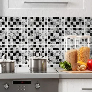 Papel De Parede Auto Colante Pastilhas Cozinha Lavável