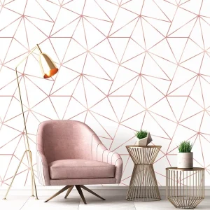 Papel De Parede Zara  Branco Rosê