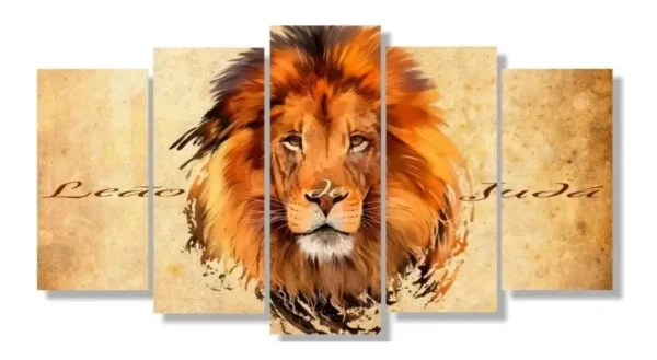 Quadro Decorativo leão tribo de judá mod4 - Image 2