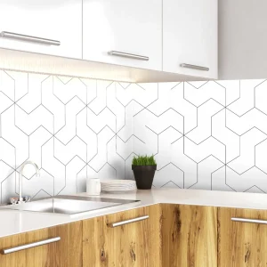 Papel de Parede Auto Colante Para Cozinha Lavável