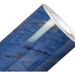 Adesivo Mármore Azul Macaúbas Impermeável Pia Box Parede Lavável