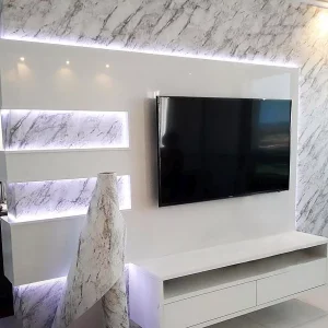 Adesivo Mármore Azul Carrara Impermeável  Lavável