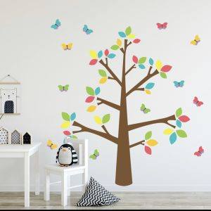87 Adesivos de Parede Infantil Arvore Quarto Criança Bebe