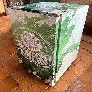 Adesivo Para Envelopamento Frigobar Tema Palmeiras