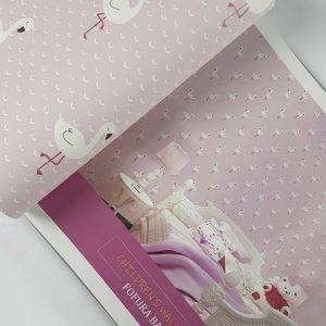 Papel de Parede Fofura Baby Flamingos