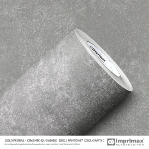 Adesivo Vinil Imprimax Gold Pedras Cimento Queimado