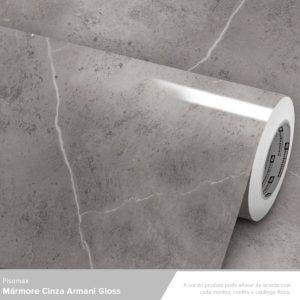 Adesivo Vinil Mármore Cinza Armani Gloss